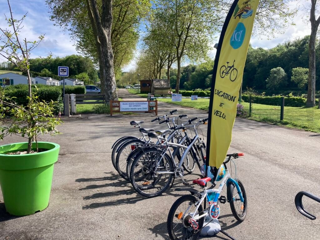 location velo camping hennebont